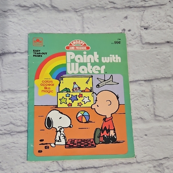 Snoopy and Friends Paint with Water Vintage 1987 - Picture 1 of 5